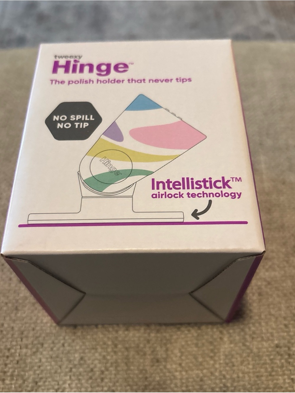 Tweexy Hinge Untippable Nail Polish Holder, Fingernail Painting Tools